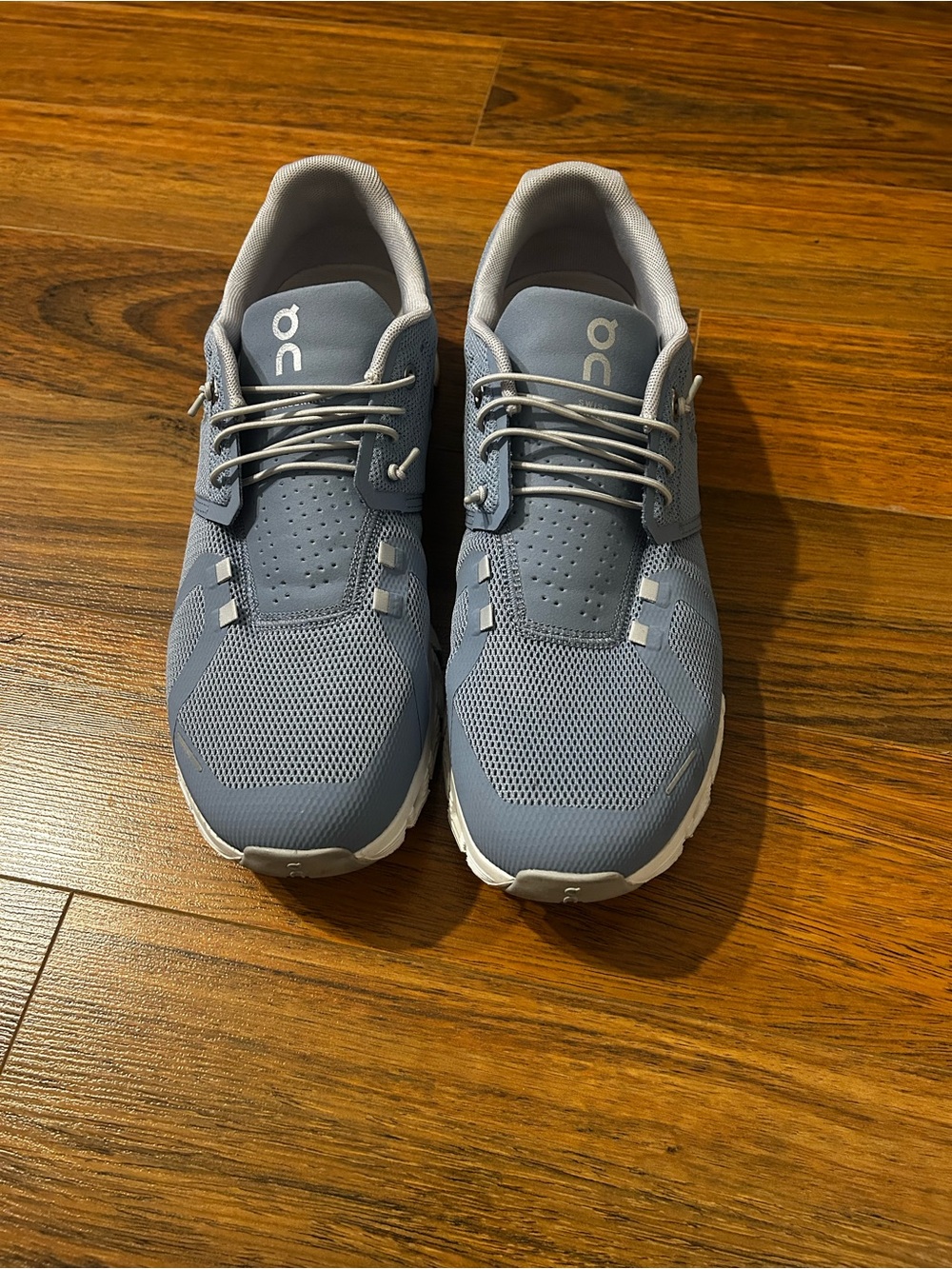 On Men's Cloudrunning Sneakers in Slate Blue and White